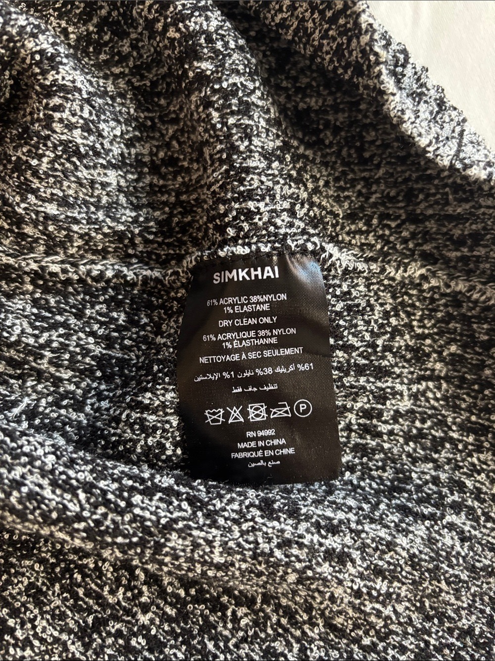 Jonathan Simkhai Gray Knit Midi Dress - Picture 3 of 5